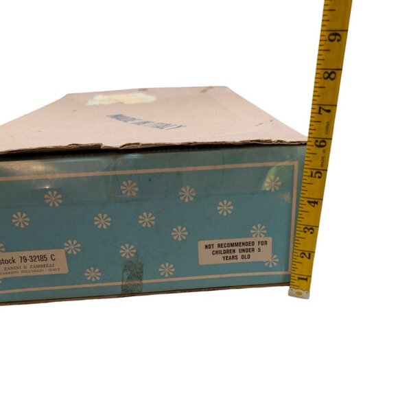 Vtg Zanini Zambelli Doll 17" Vinyl Red Velvet Dress Curly Brunette w/ Box ITALY - Picture 15 of 16